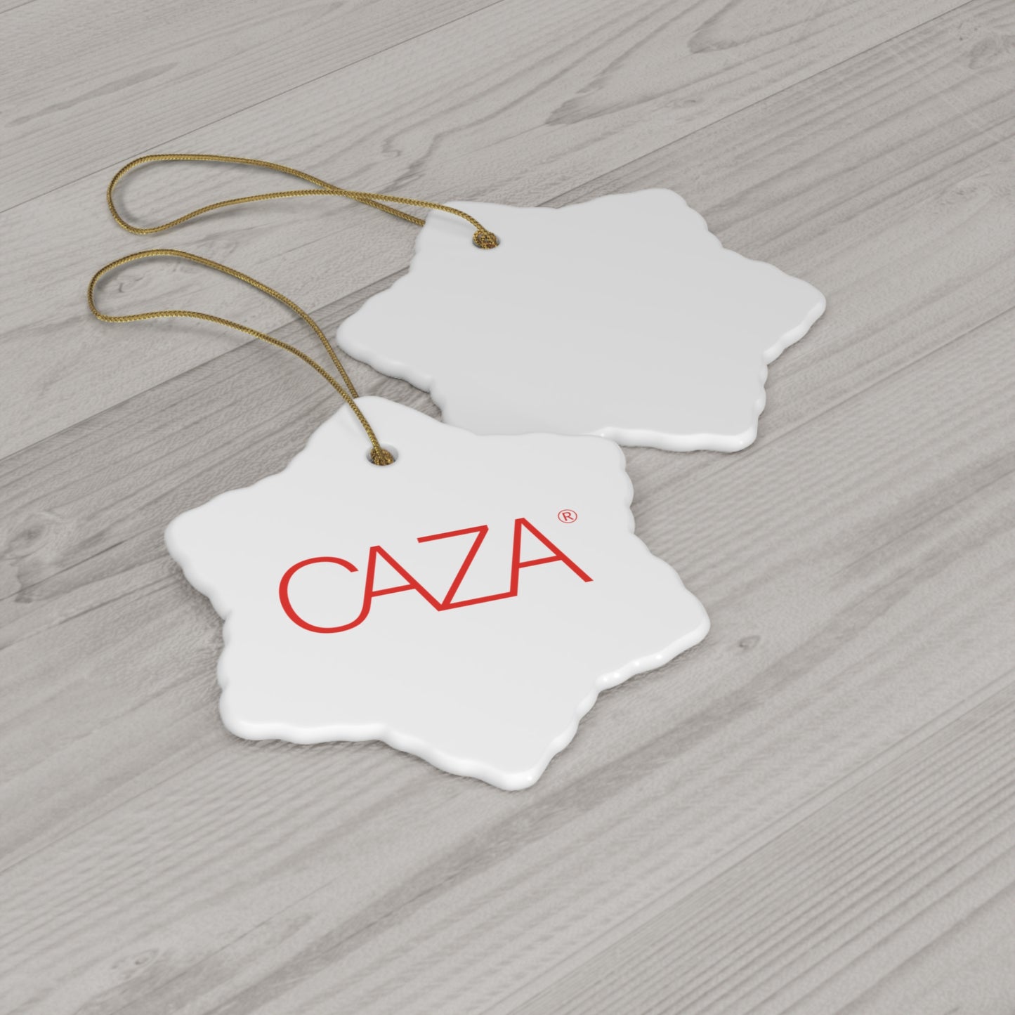 CAZA® Ceramic Ornament (White)
