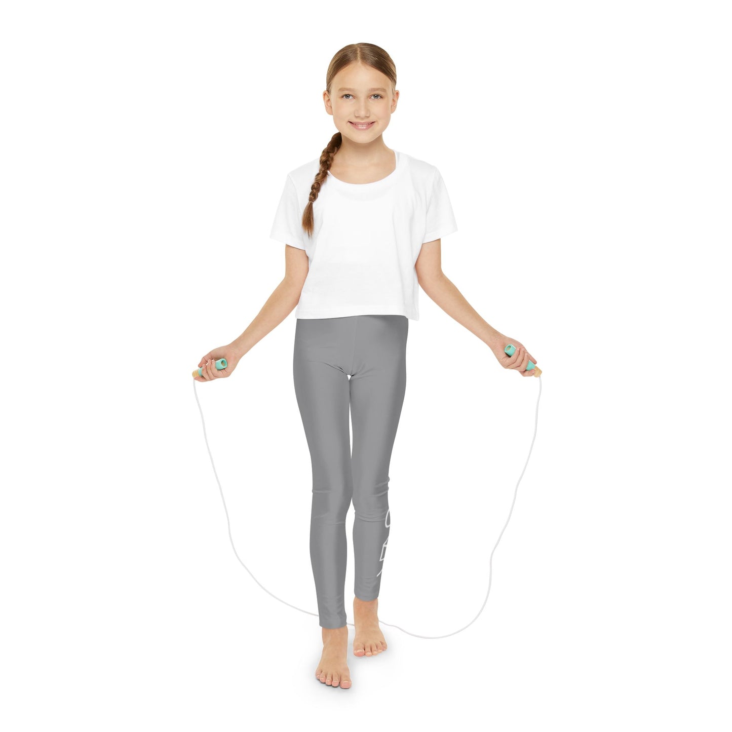 Youth Full-Length Leggings (Grey)