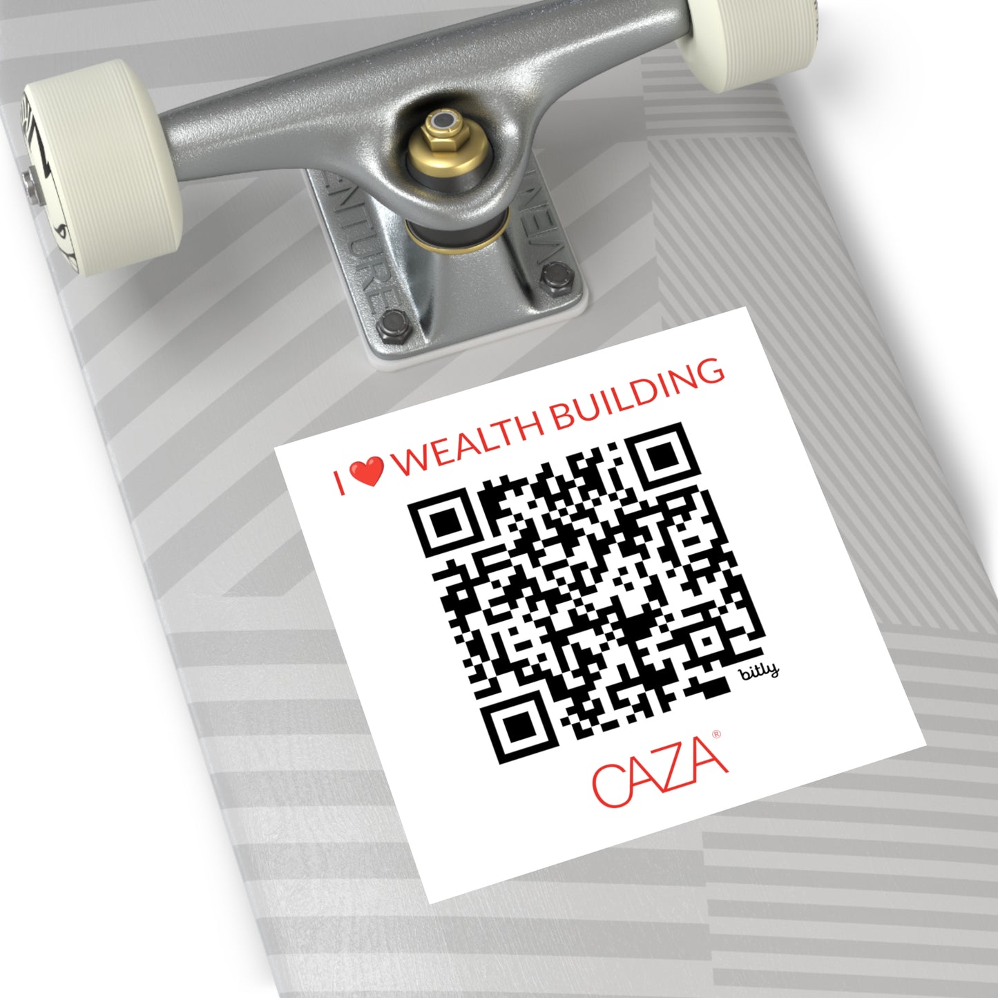Join CAZA® | Square Vinyl Stickers