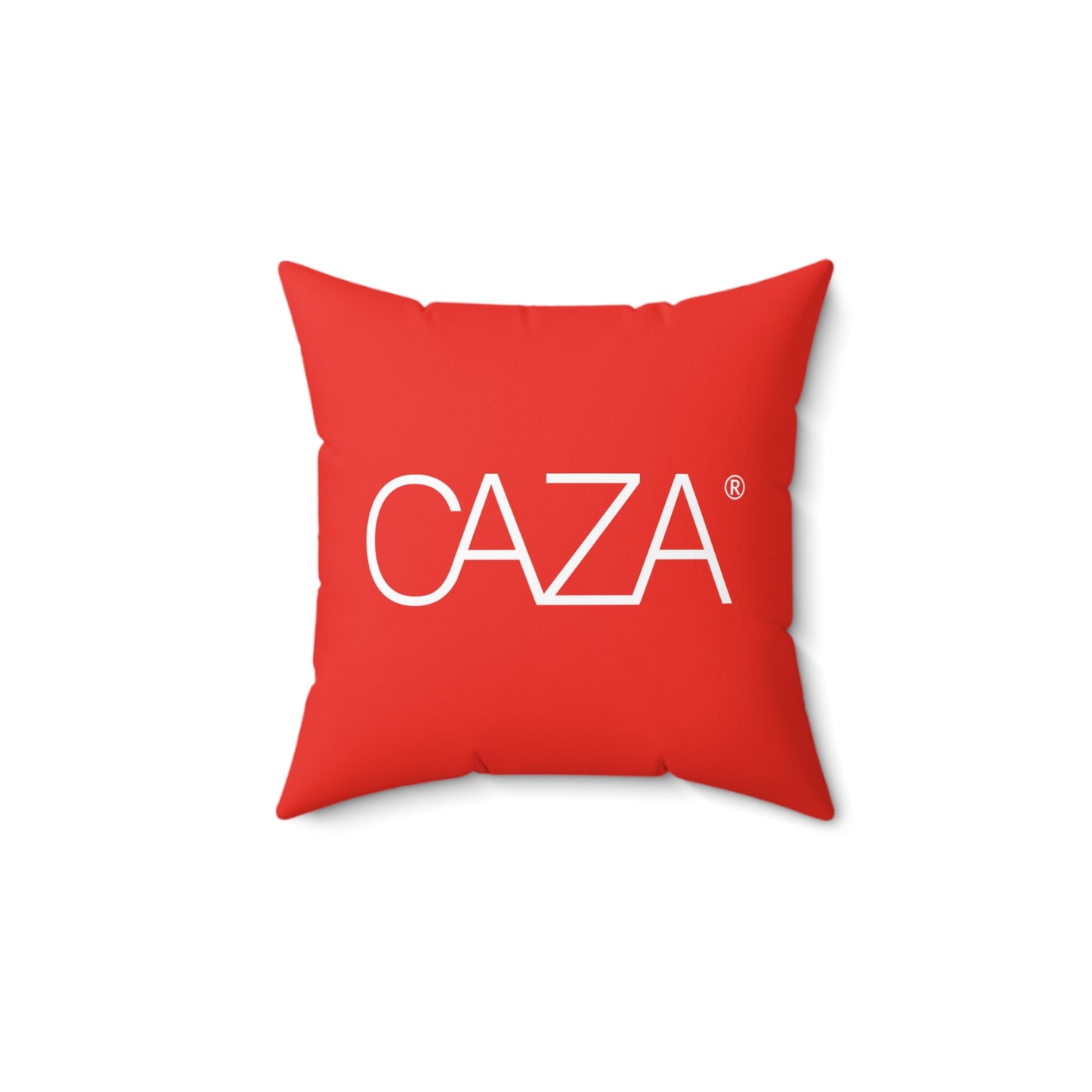 Spun Polyester Square Pillow (Red)