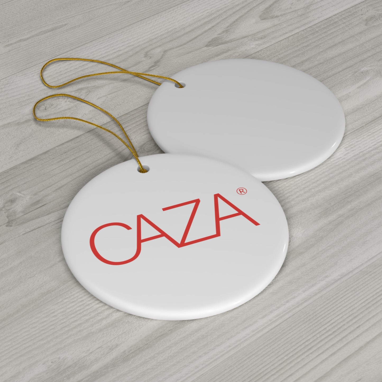 CAZA® Ceramic Ornament (White)