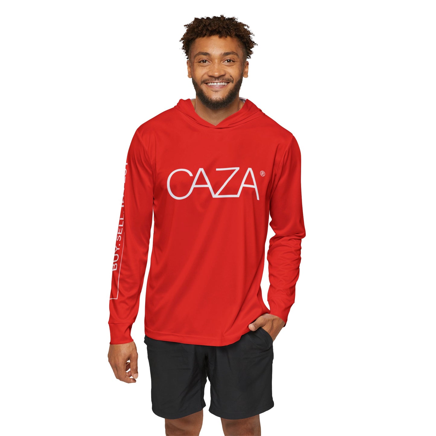 Men's Sports Warmup Hoodie (Red)