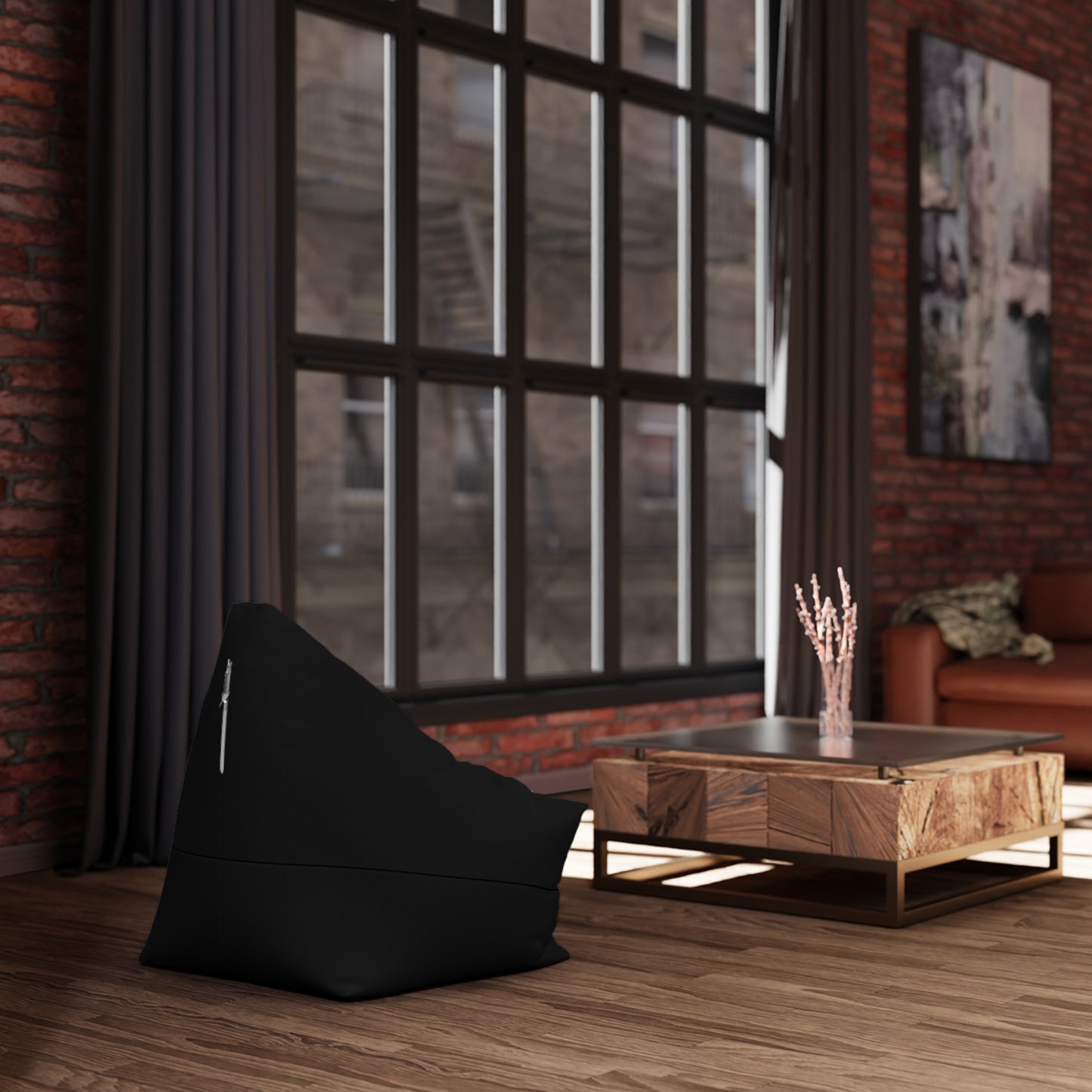 Bean Bag Chair Cover (Black)