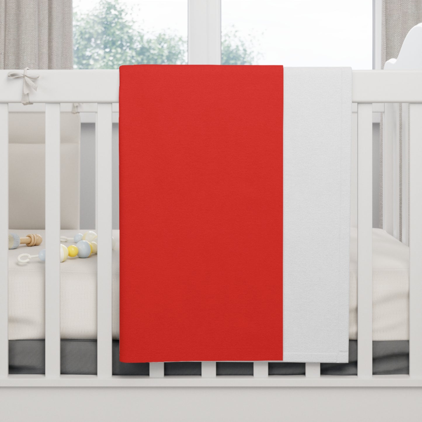 Soft Fleece Baby Blanket (Red)