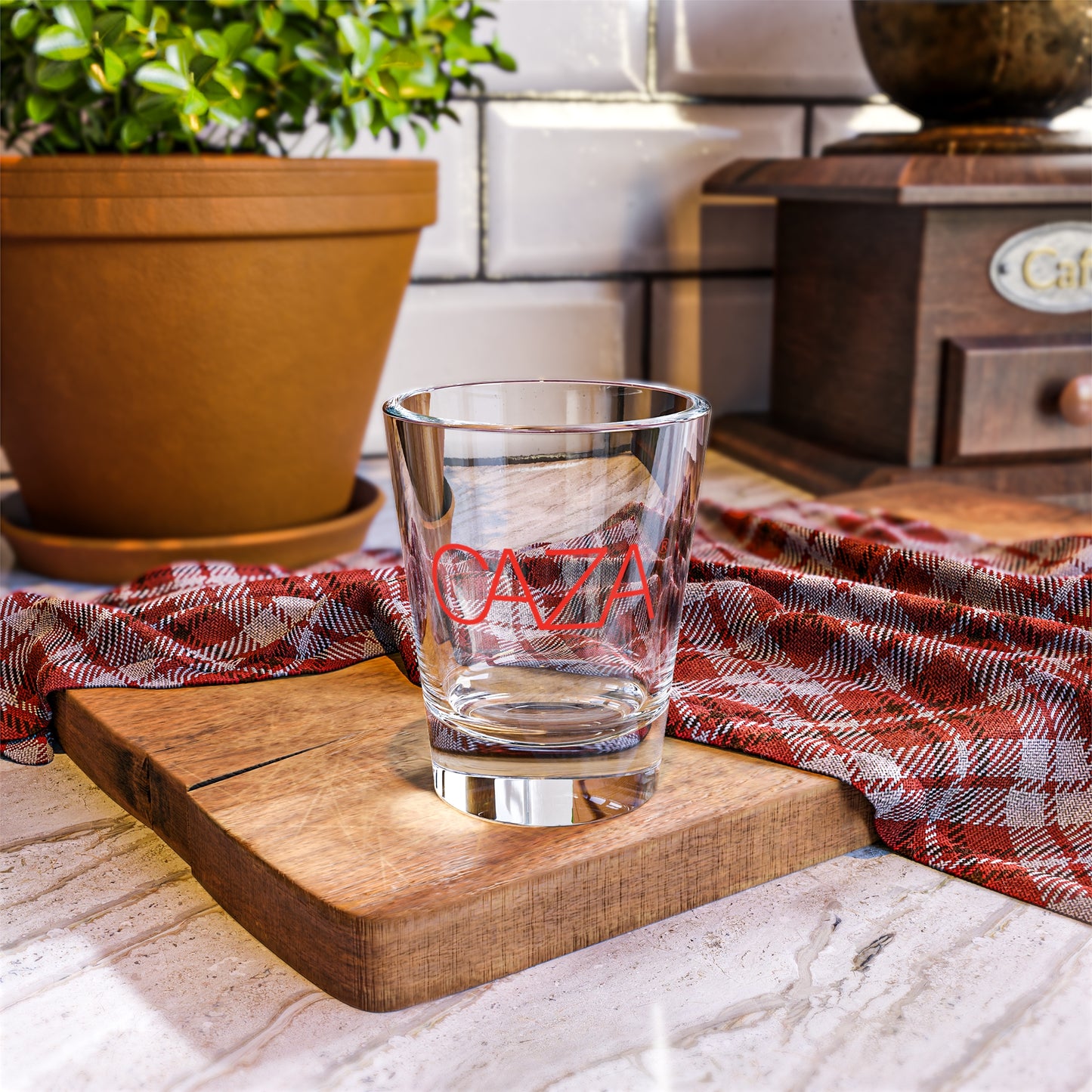Shot Glass | Red CAZA® Logo