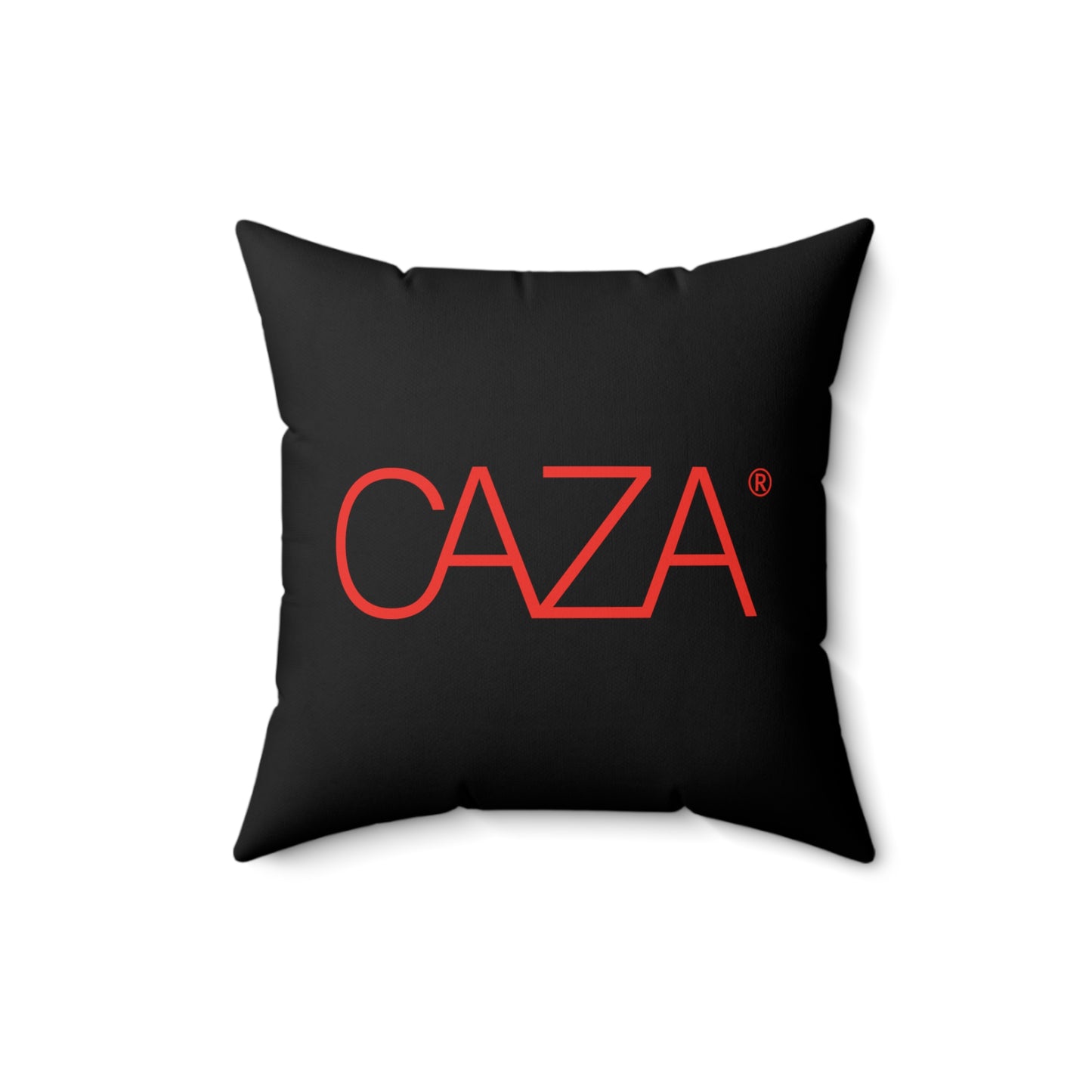 Spun Polyester Square Pillow (Black)