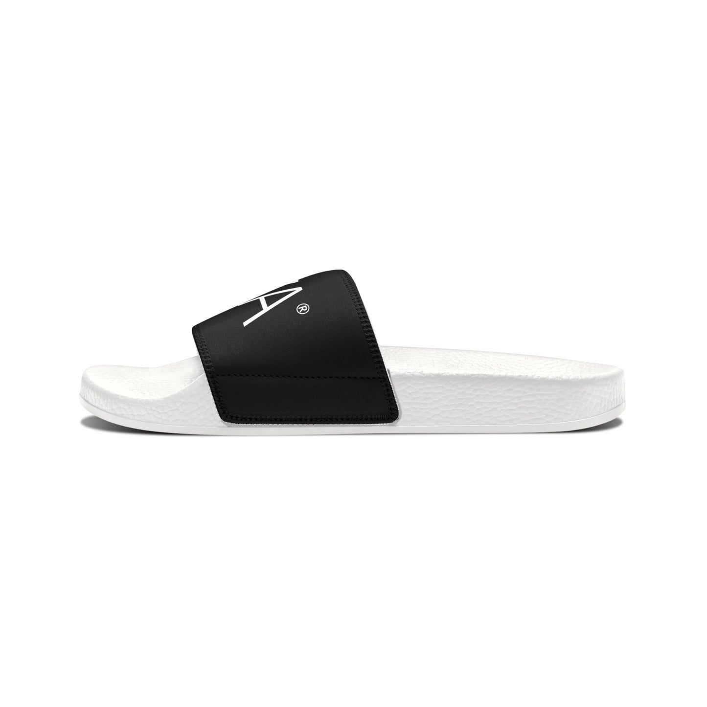 Youth PU Slide Sandals (Black)