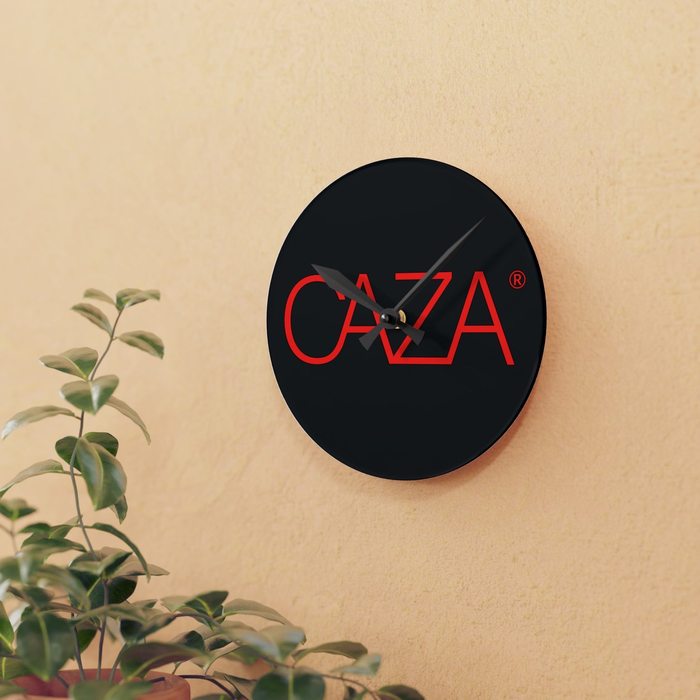 Acrylic Wall Clock (Black)