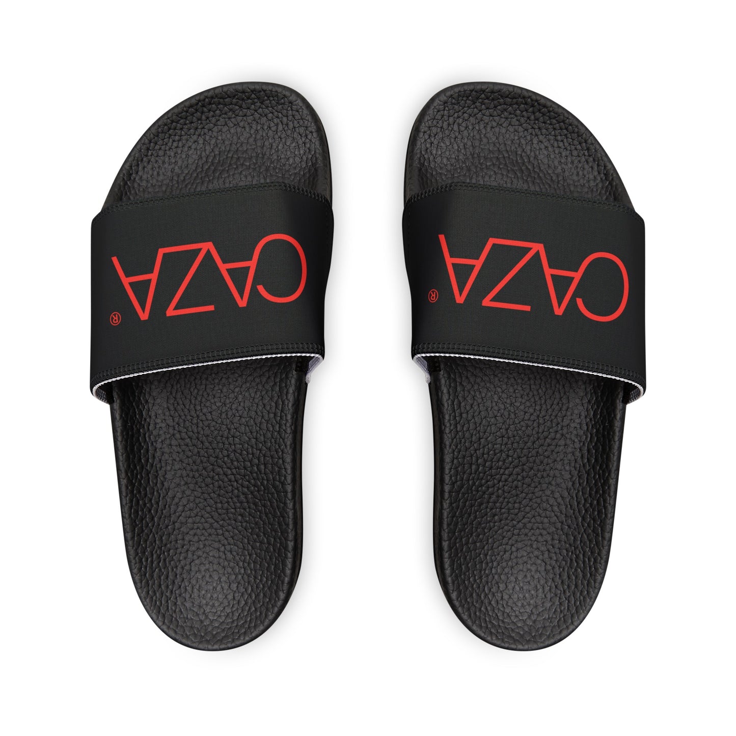 Youth PU Slide Sandals (Black)