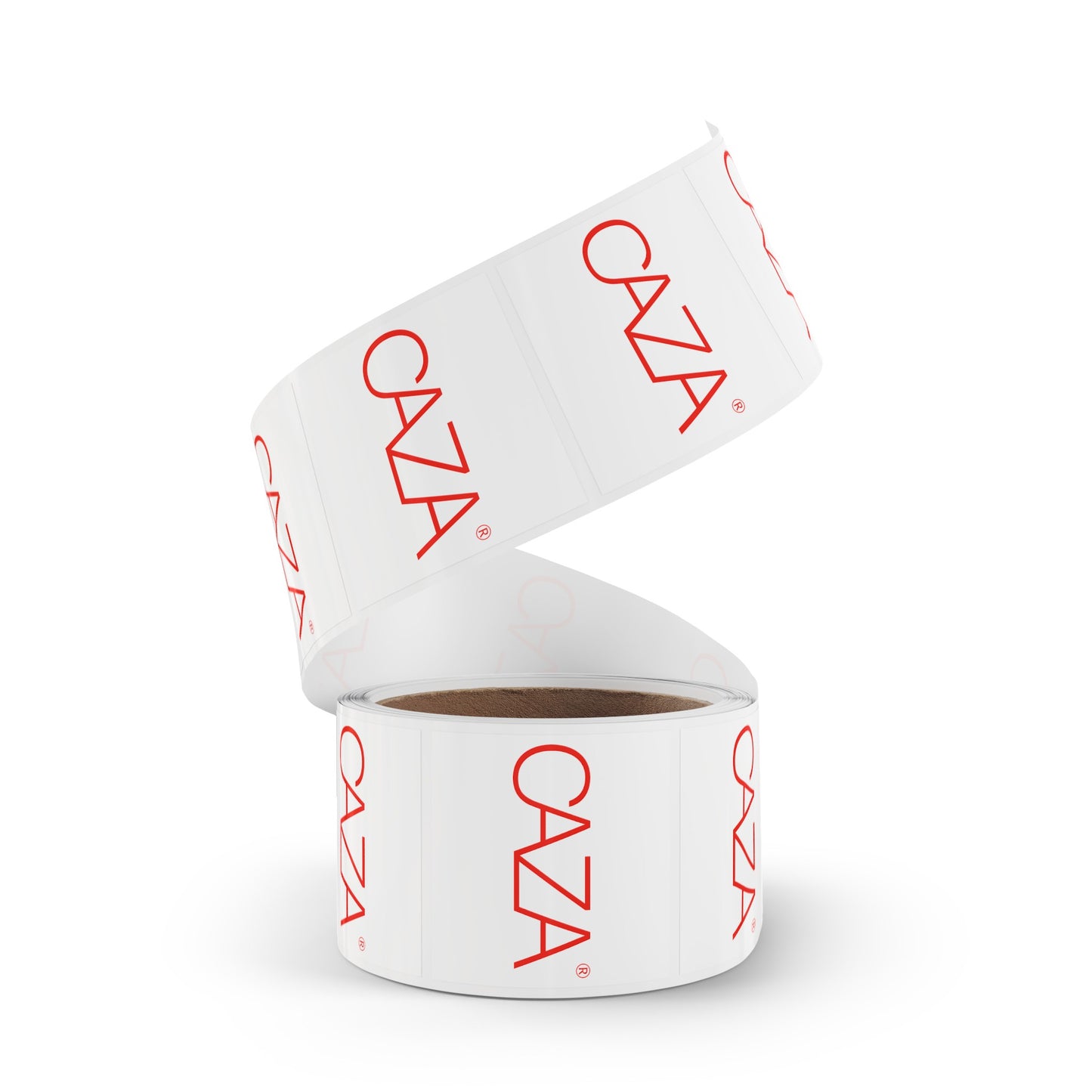 Square Sticker Label Rolls (White)