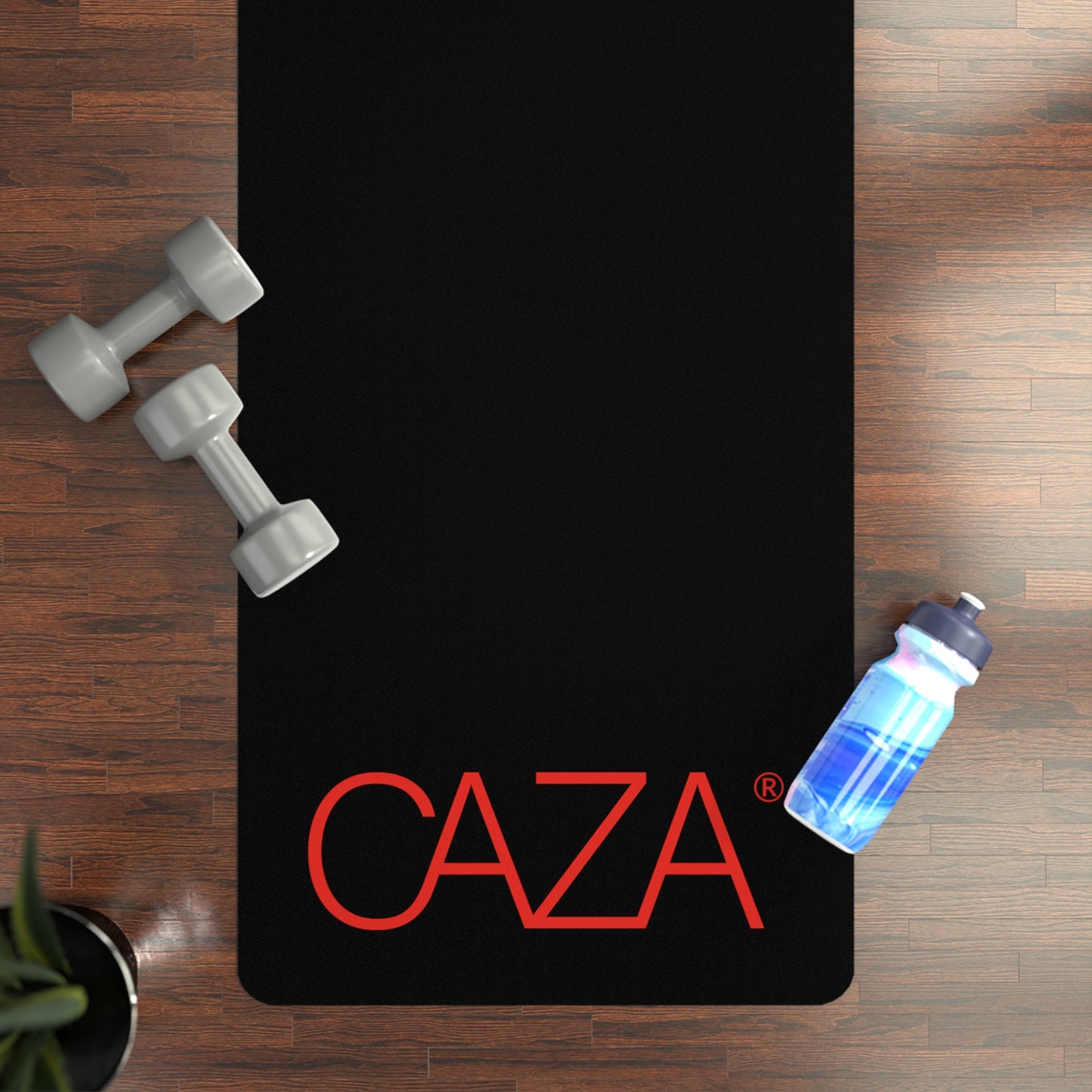 Rubber Yoga Mat (Black)