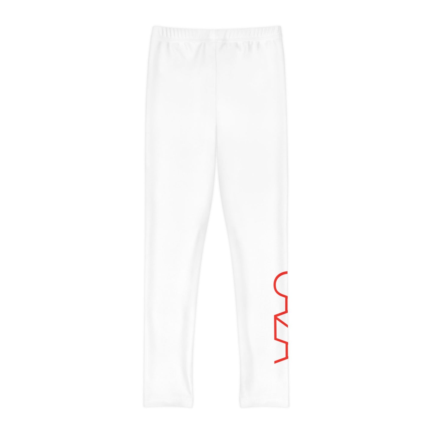 Youth Full-Length Leggings (White)