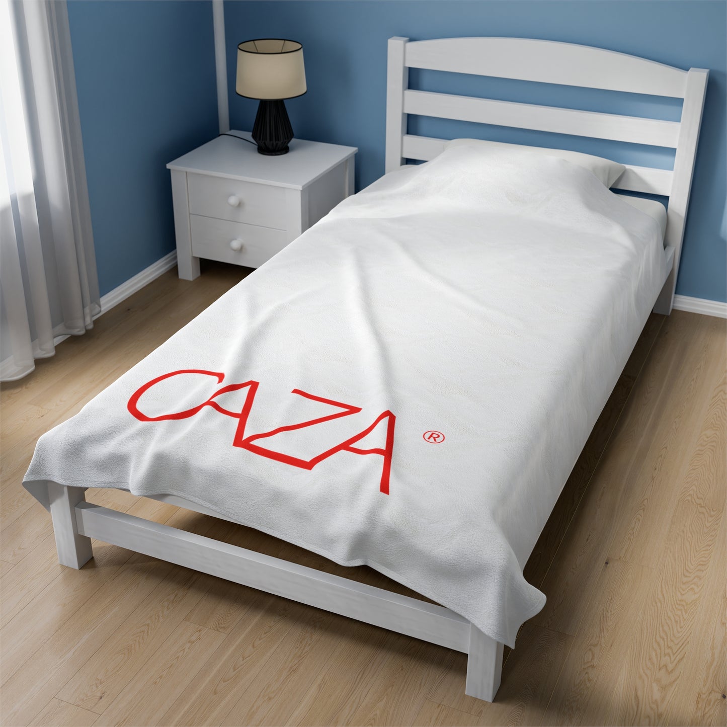 Velveteen Plush Blanket (White)