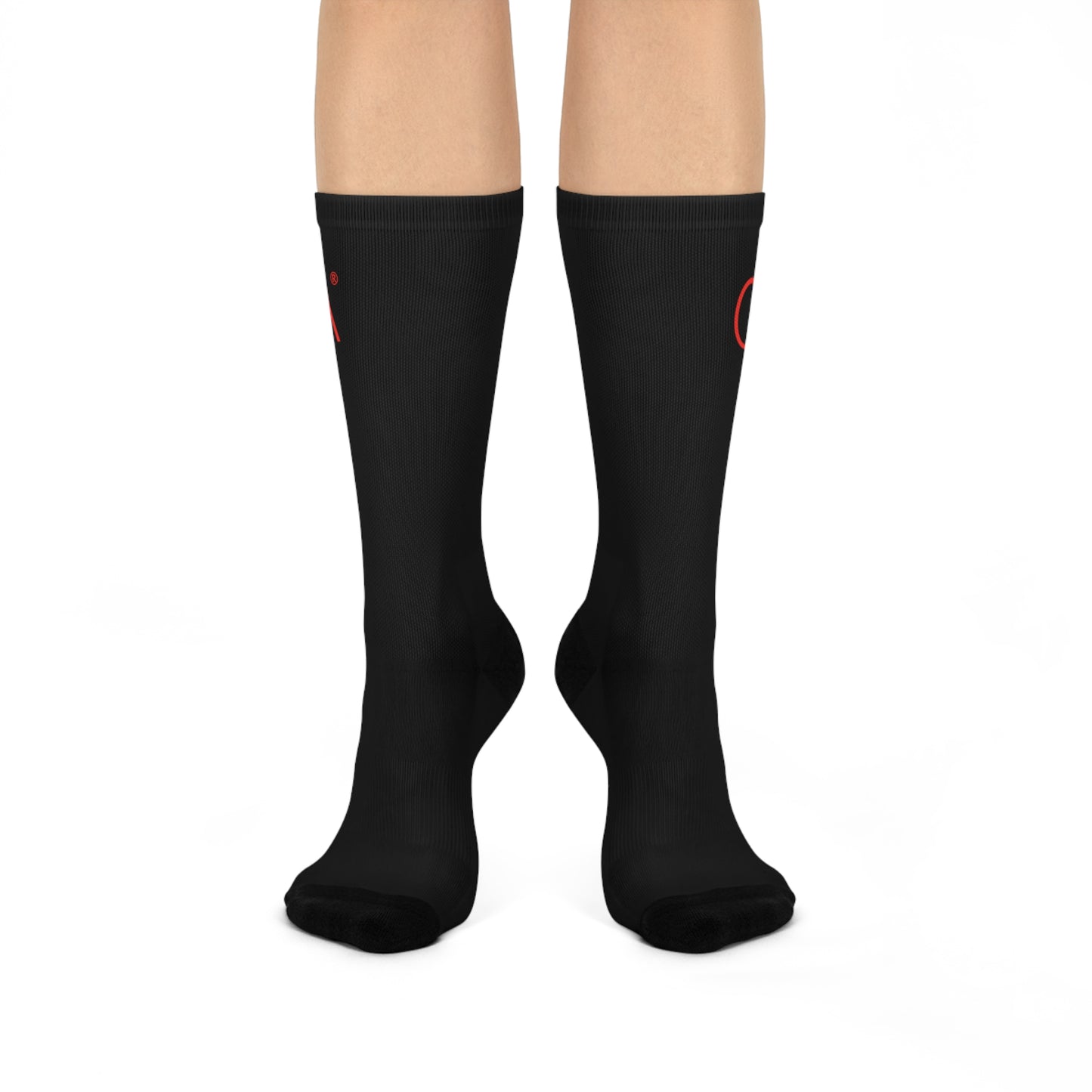 Cushioned Crew Socks (Black)