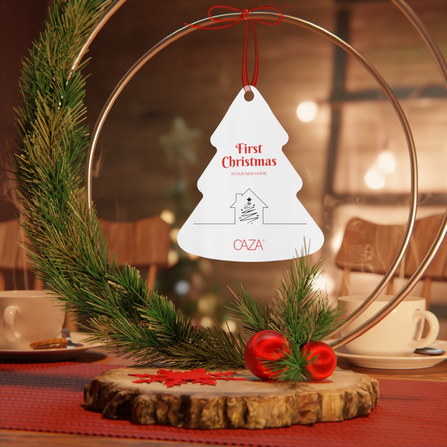 1st Christmas Metal Ornaments