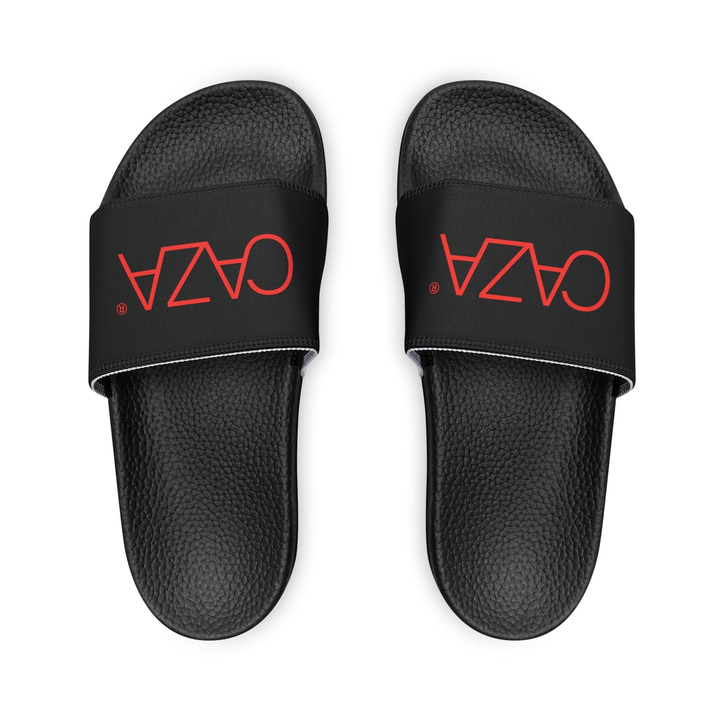 Women's PU Slide Sandals (Black)