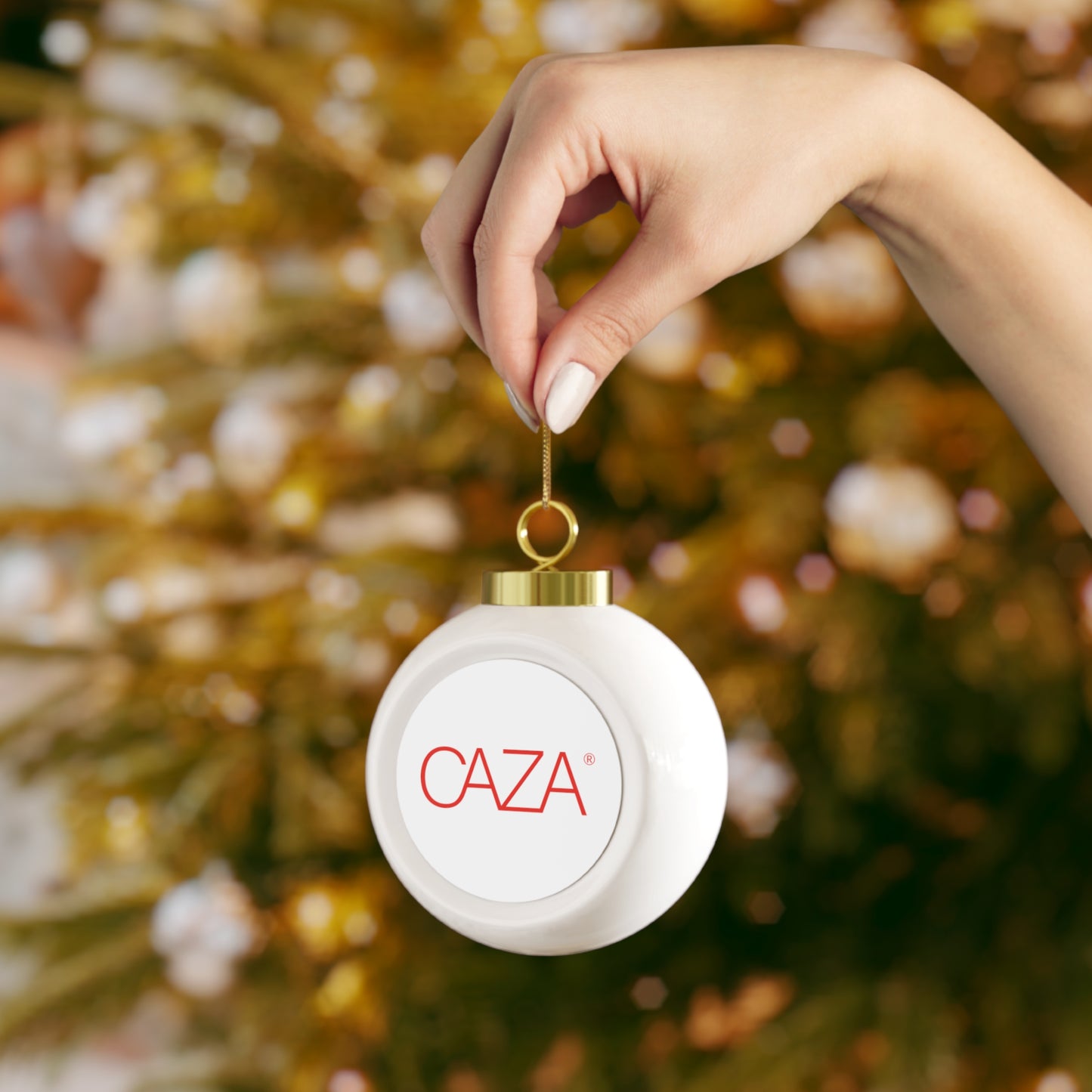 Christmas Ball Ornament (White)