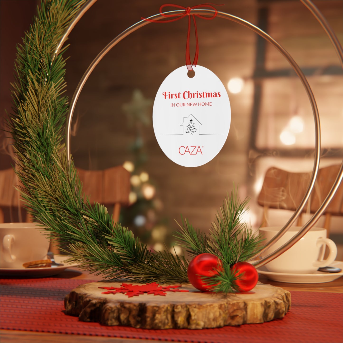 1st Christmas Metal Ornaments