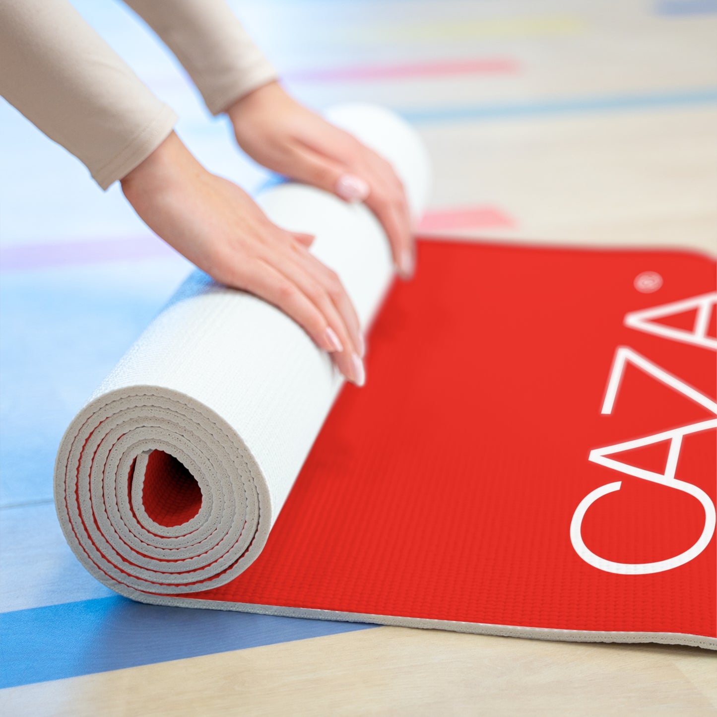 Foam Yoga Mat (Red)