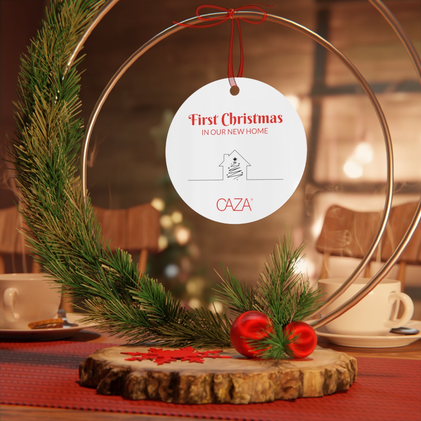 1st Christmas Metal Ornaments