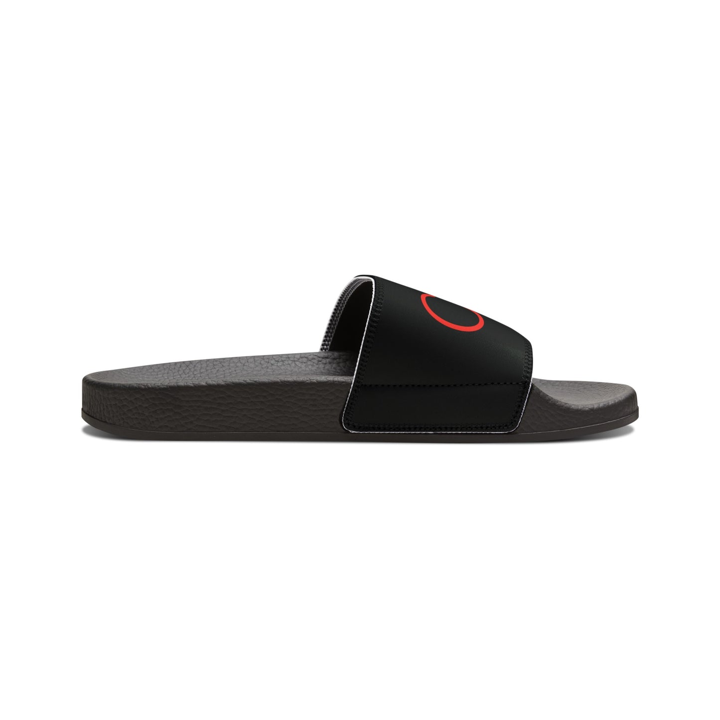 Youth PU Slide Sandals (Black)