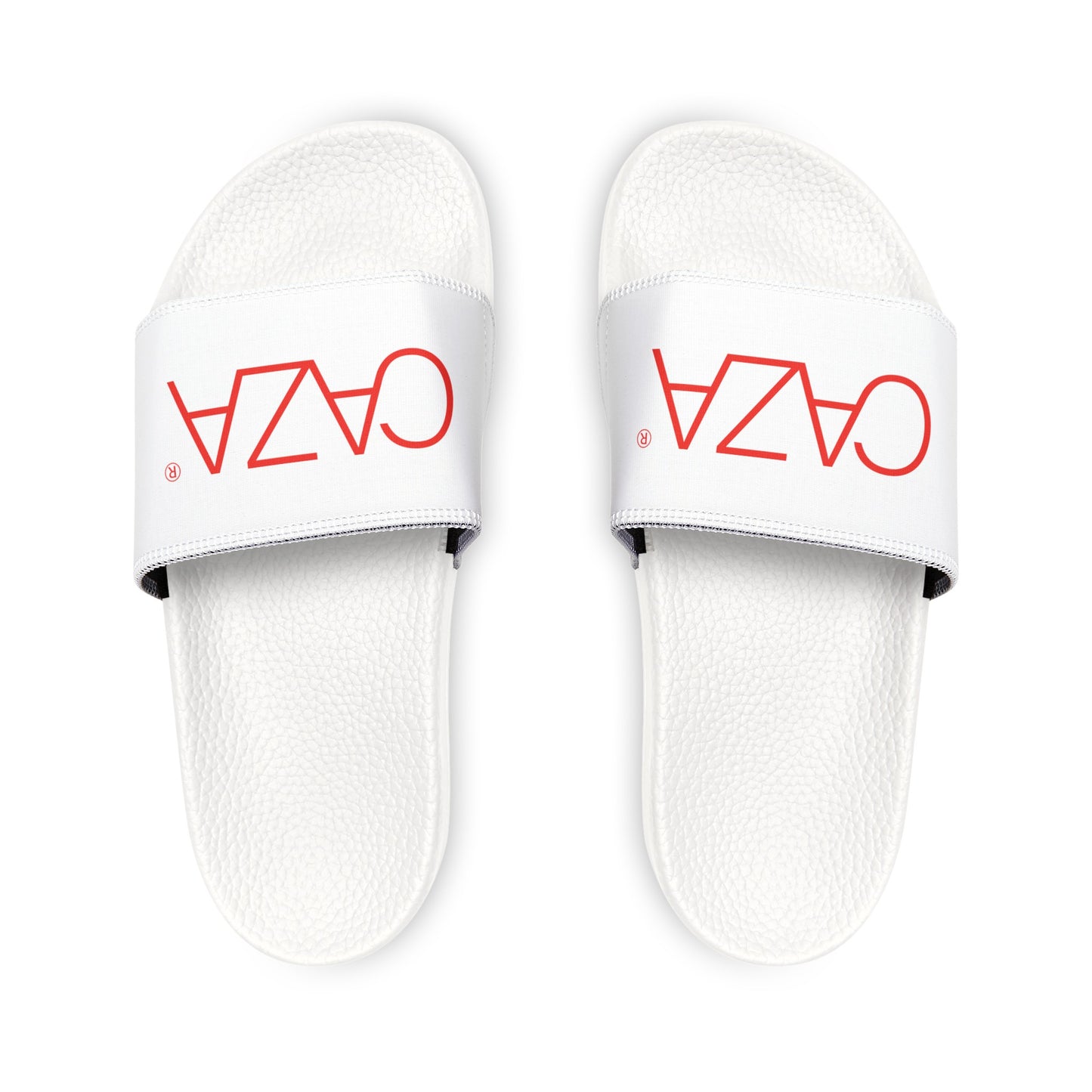 Men's PU Slide Sandals (White)