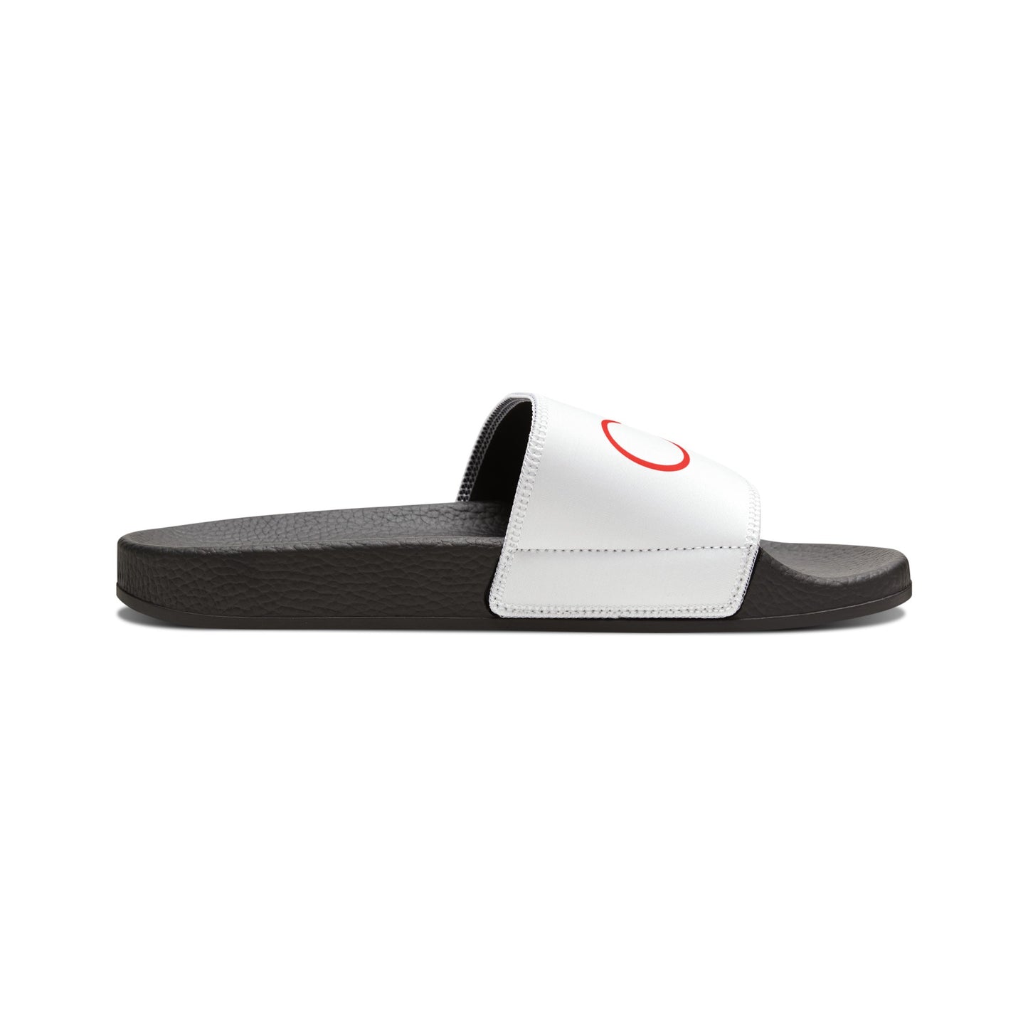 Youth PU Slide Sandals (White)