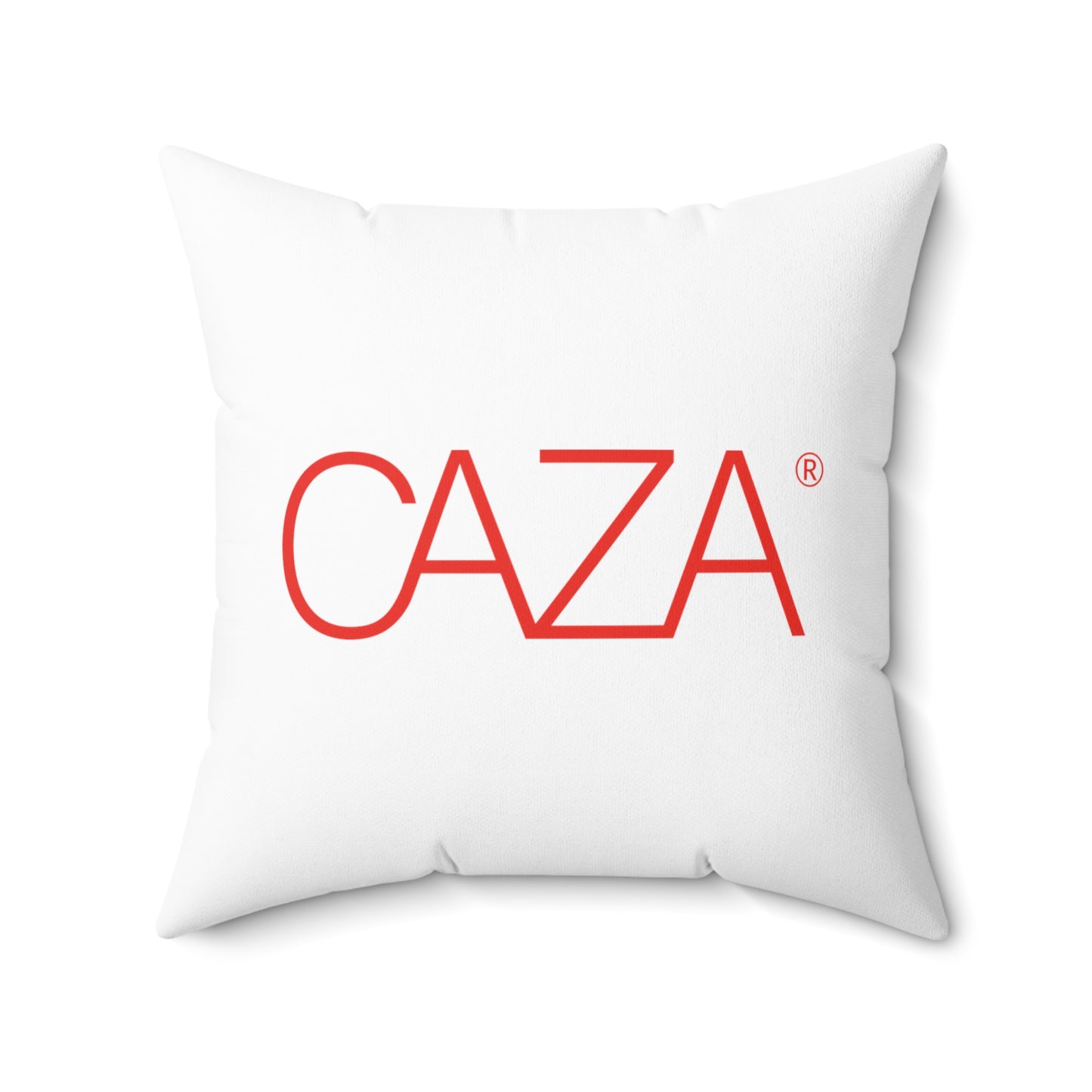 Spun Polyester Square Pillow (White)