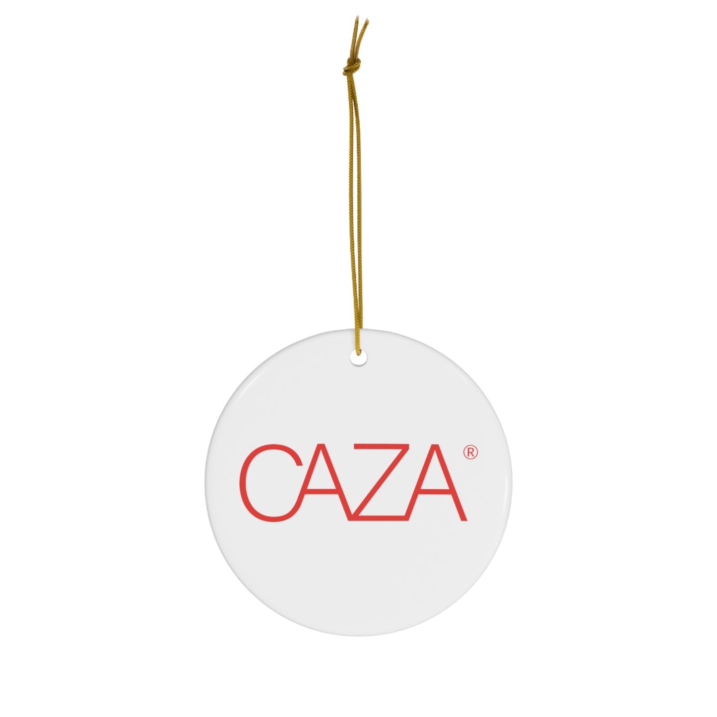 CAZA® Ceramic Ornament (White)