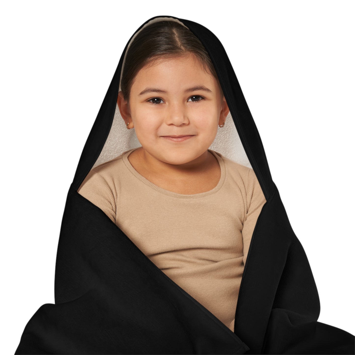 Youth Hooded Towel (Black)