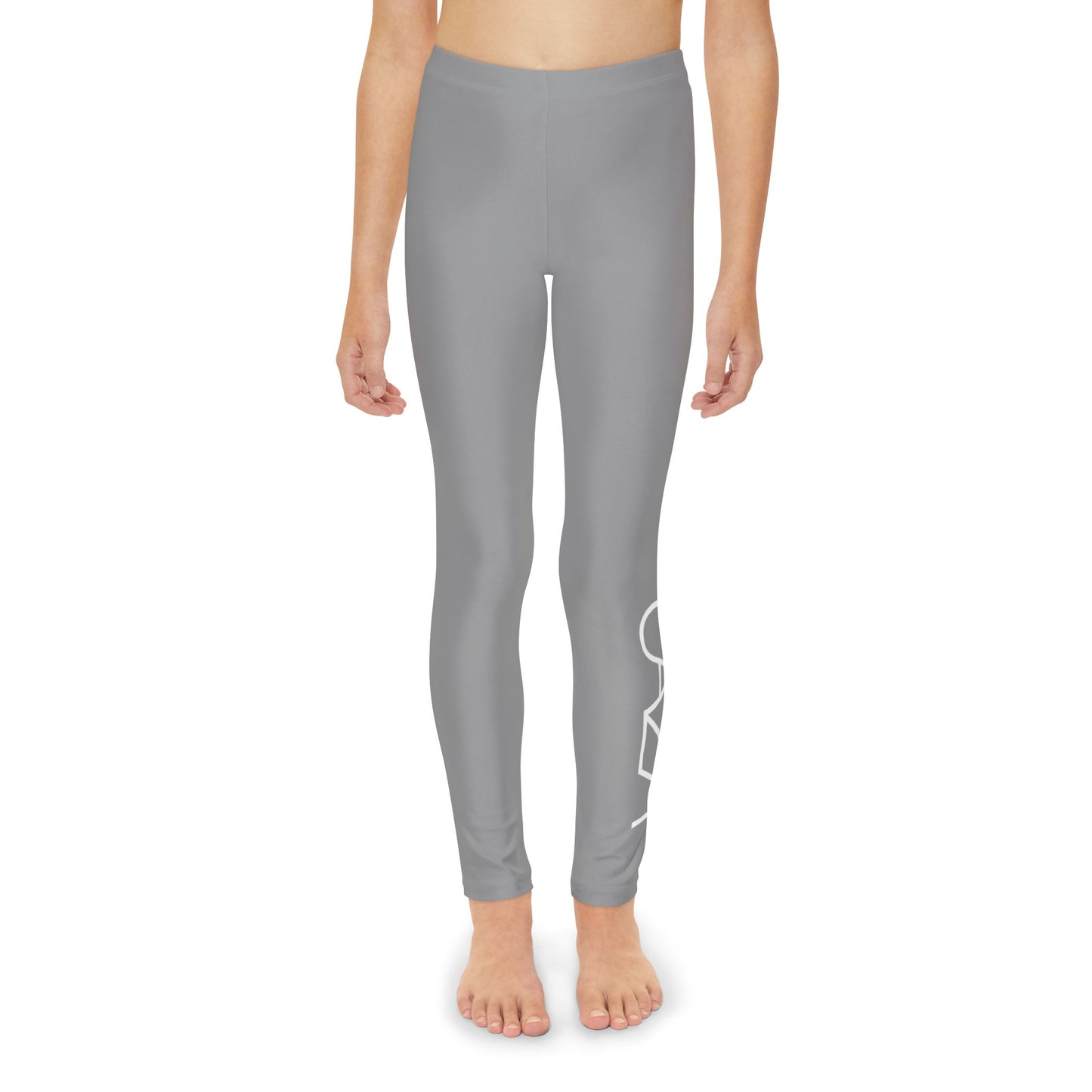 Youth Full-Length Leggings (Grey)