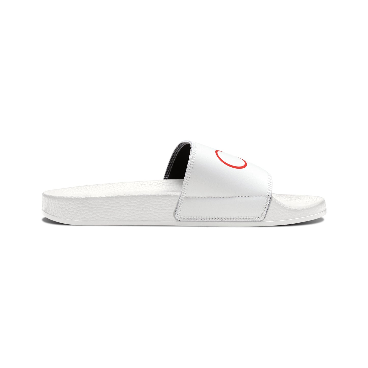 Youth PU Slide Sandals (White)