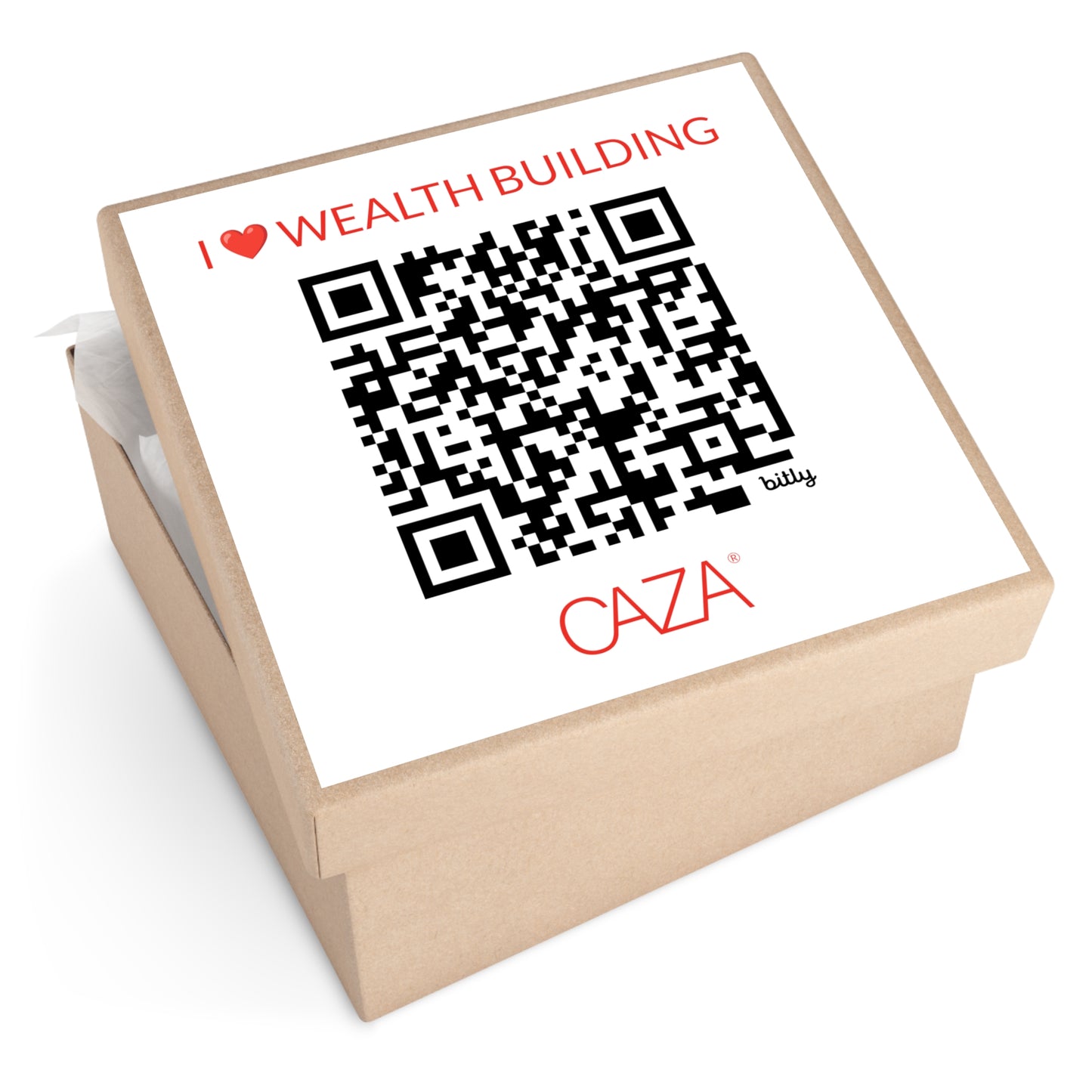 Join CAZA® | Square Vinyl Stickers