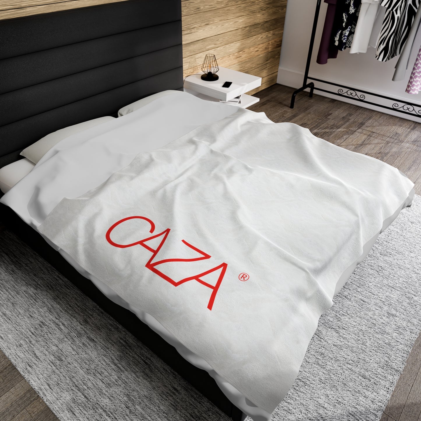 Velveteen Plush Blanket (White)