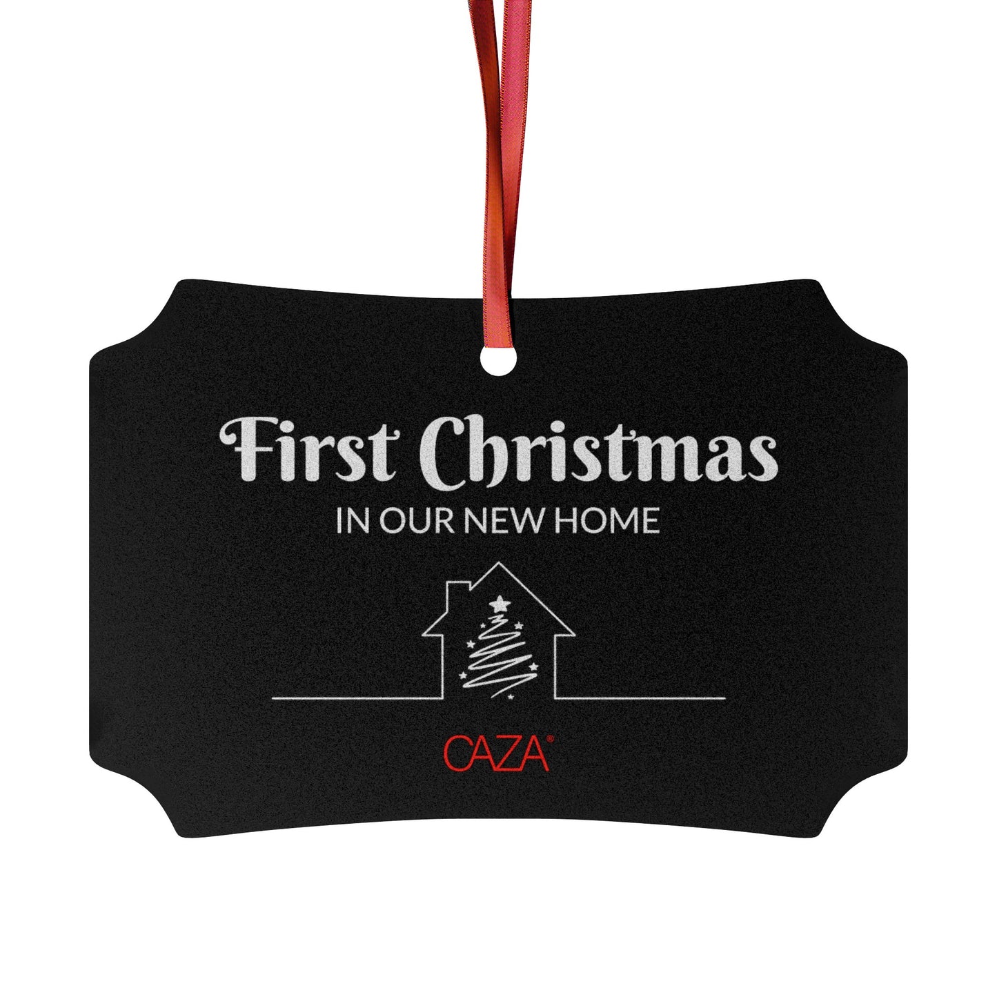 1st Christmas Aluminum Ornaments (Black)