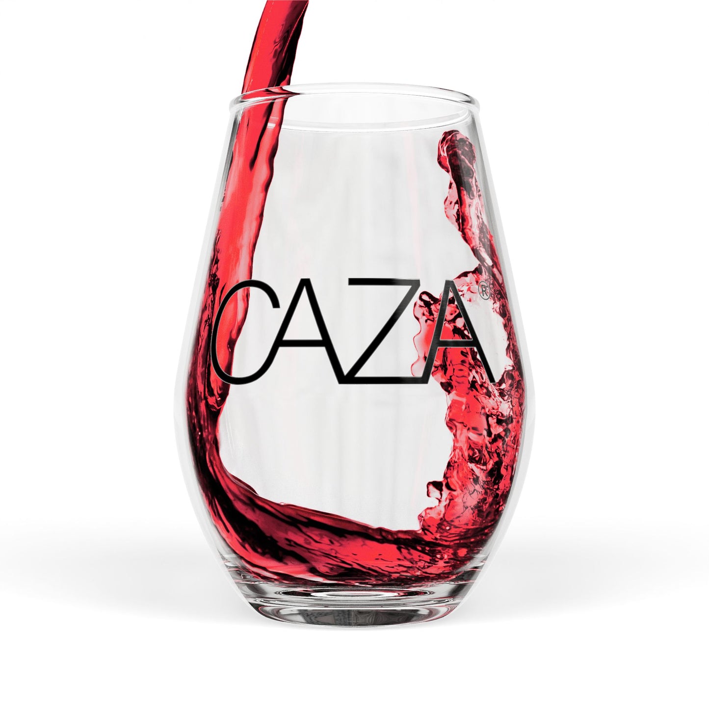 Stemless Wine Glass | Black Logo
