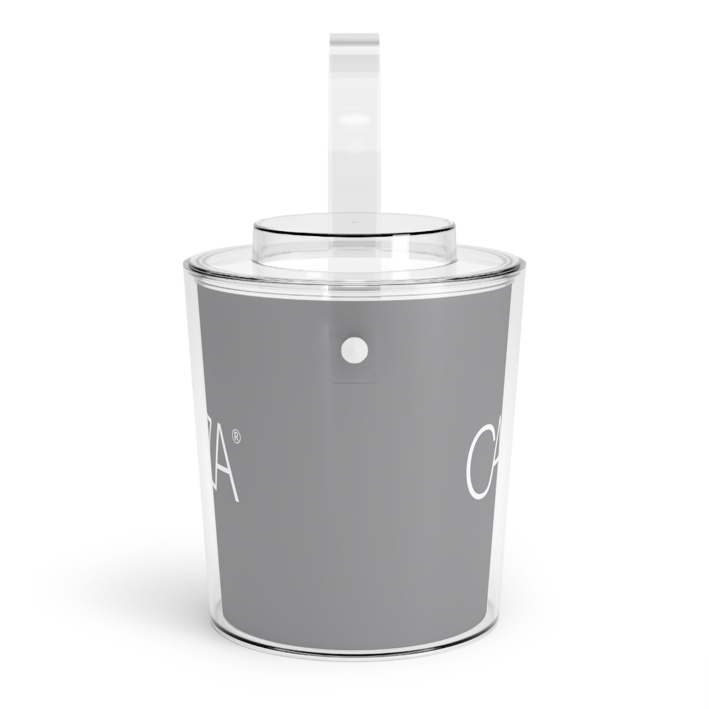 Ice Bucket with Tongs (Grey)
