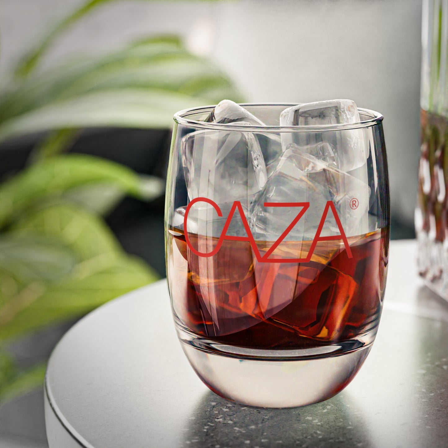 Whiskey Glass | Red CAZA® Logo