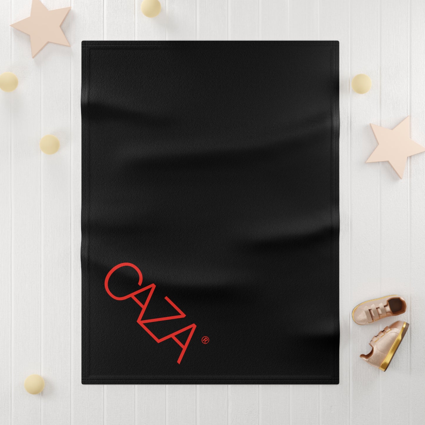 Soft Fleece Baby Blanket (Black)