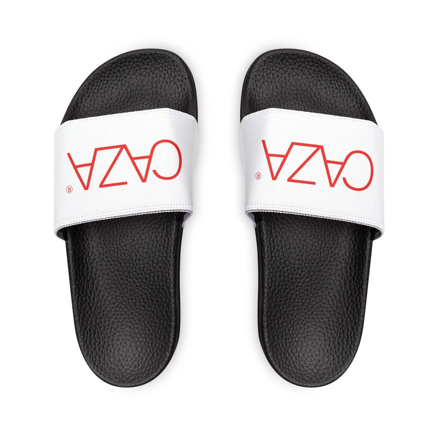 Men's PU Slide Sandals (White)