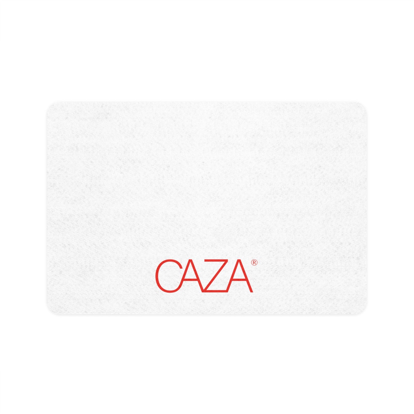 Rectangle Pet Food Mat (White)