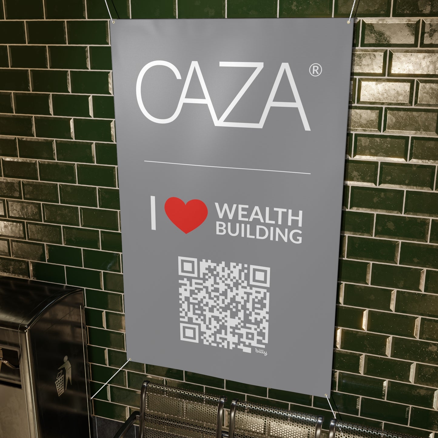 Join CAZA® | Matte Banner (Grey)