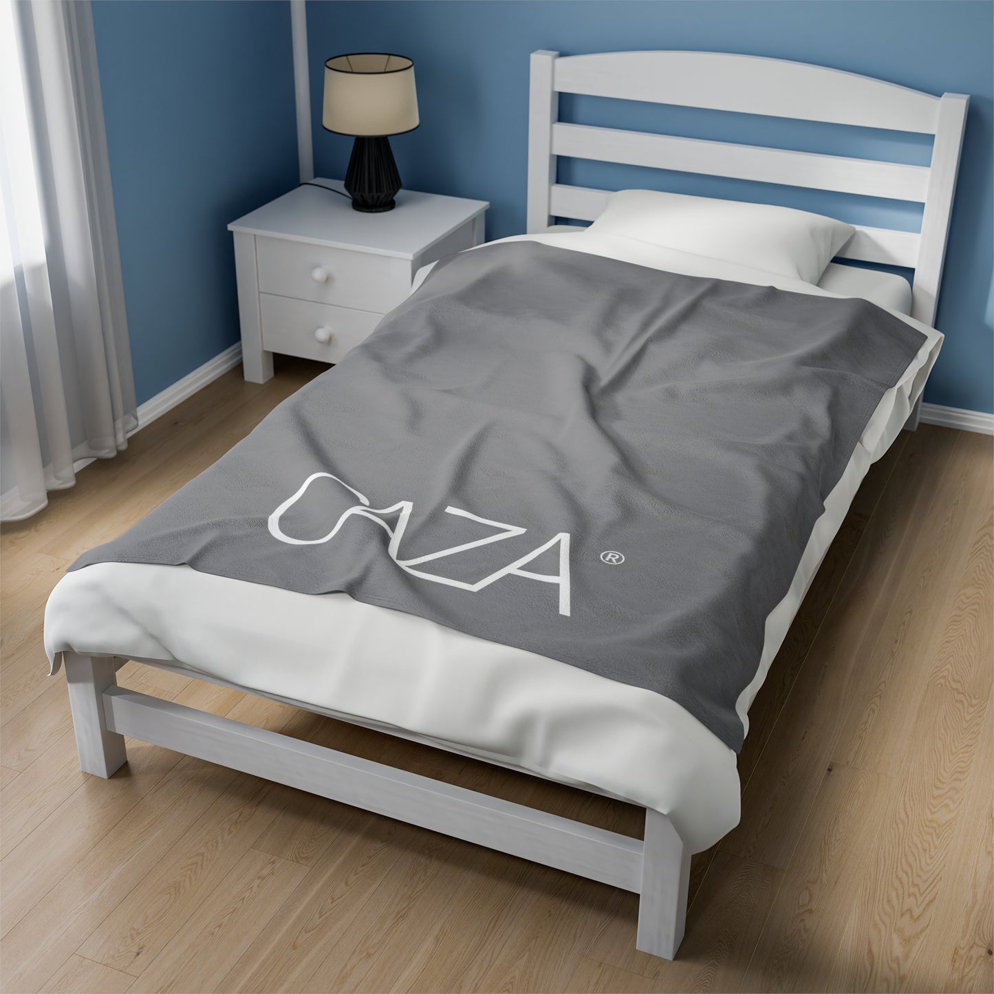 Velveteen Plush Blanket (Grey)