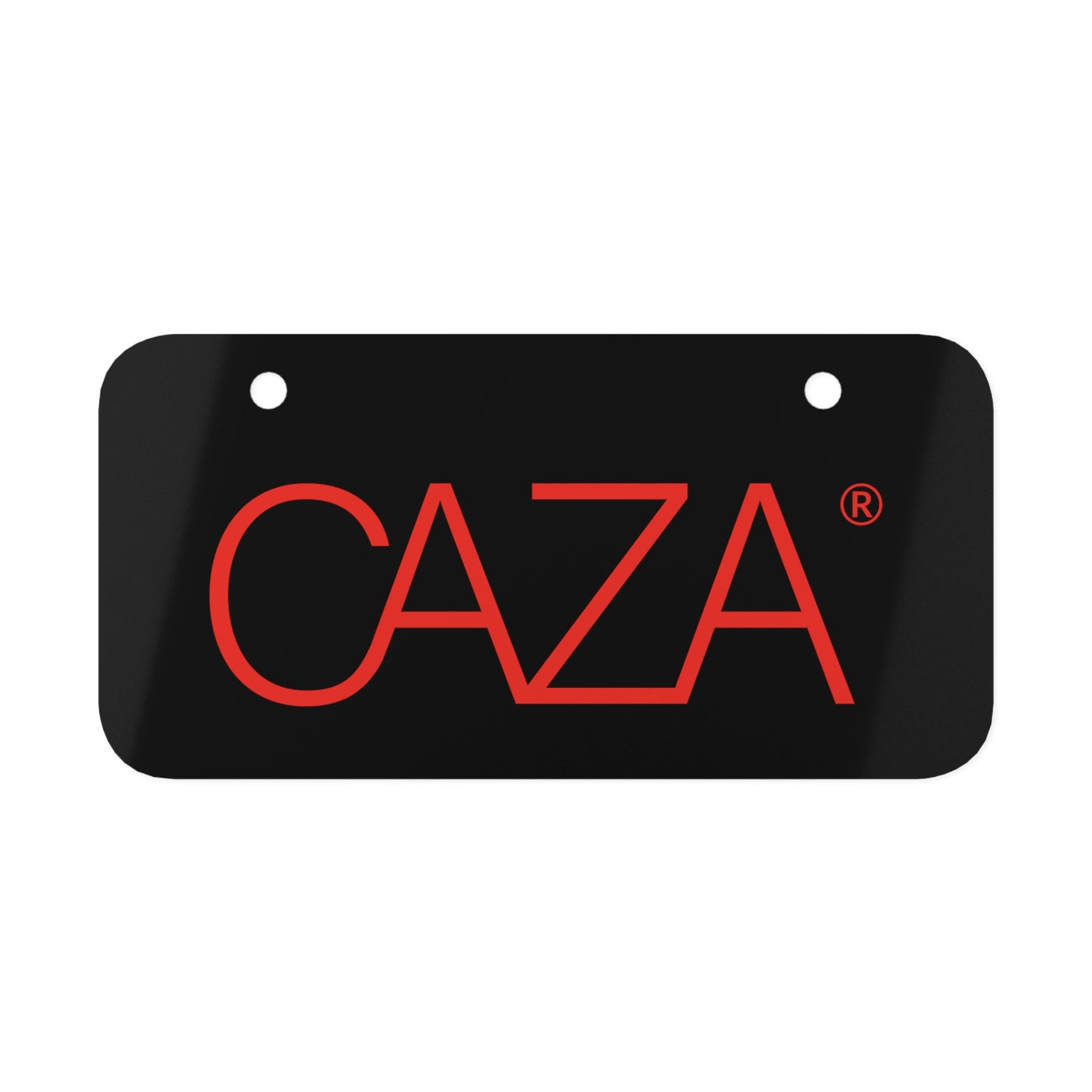 Mini License Plate (Black)