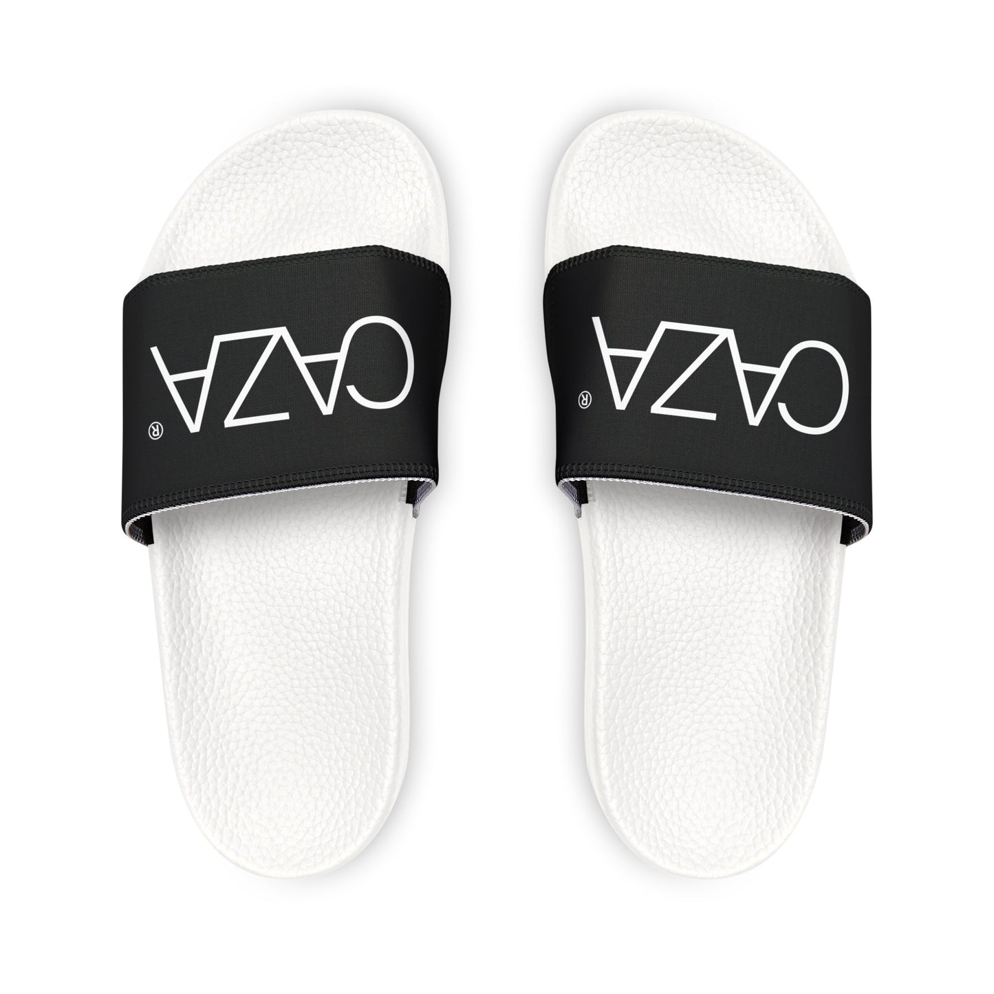 Youth PU Slide Sandals (Black)
