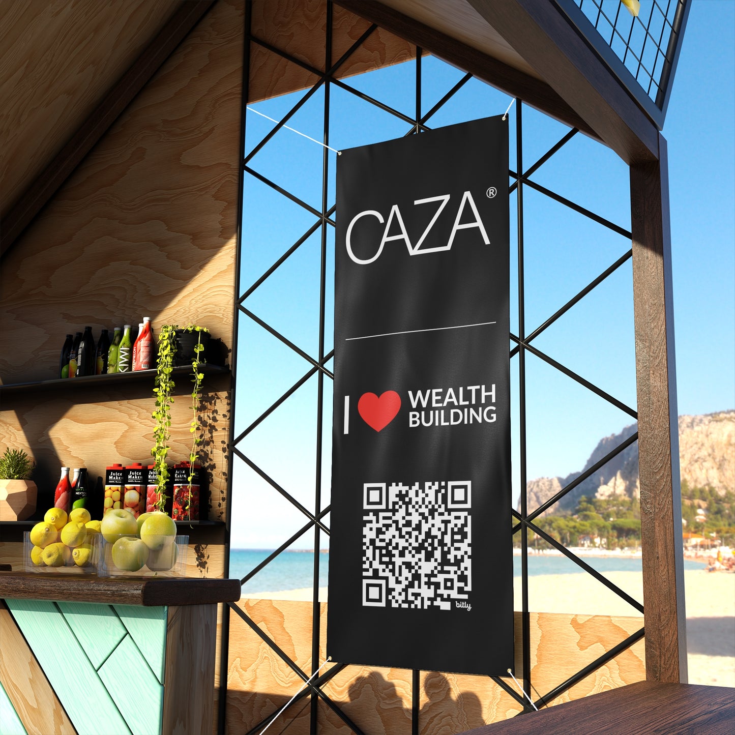 Join CAZA® | Matte Banner (Black)