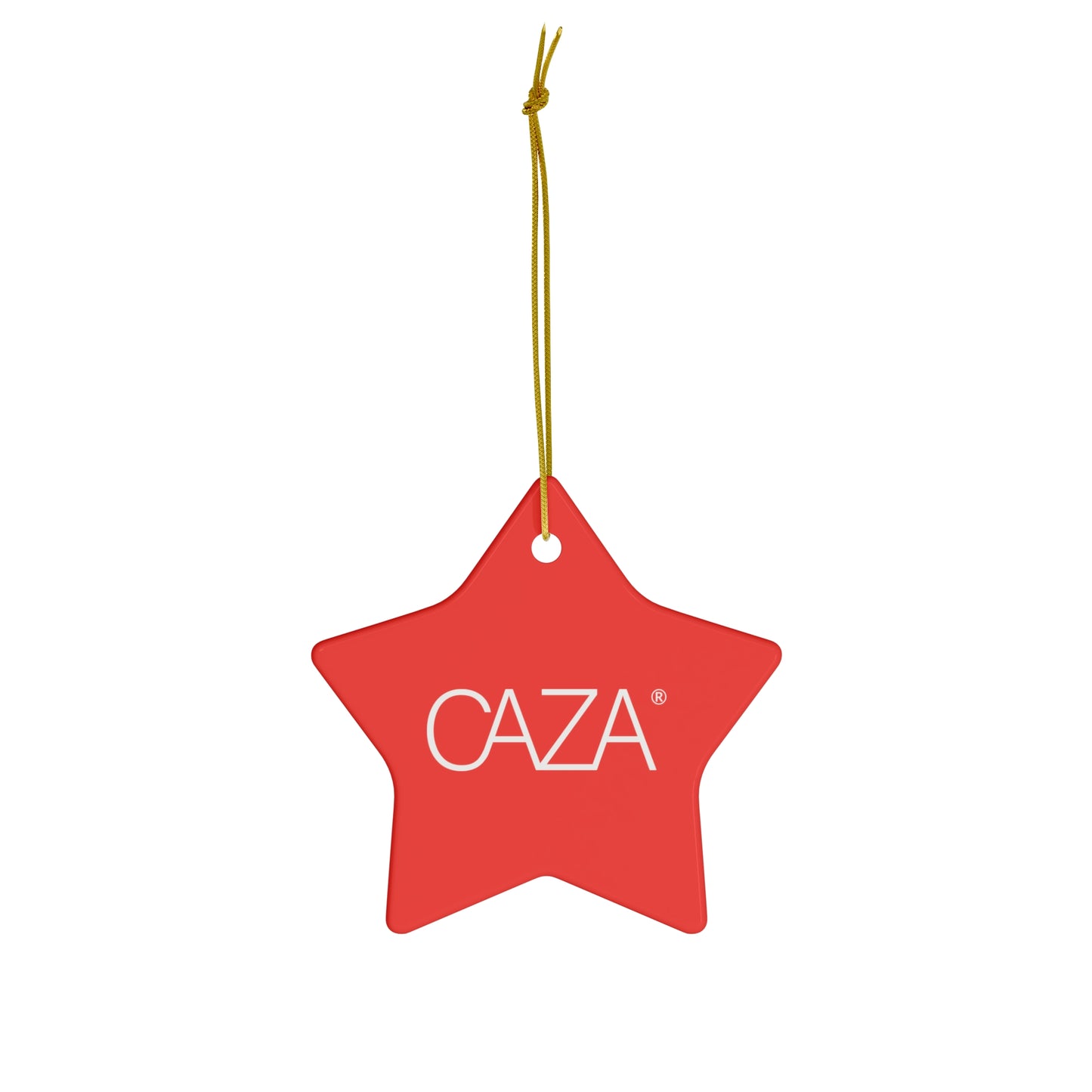 CAZA® Ceramic Ornament (Red)