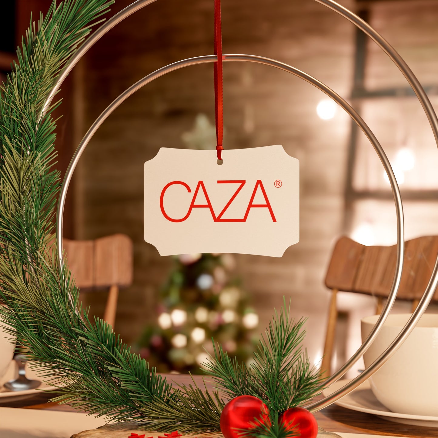 CAZA® Aluminum Ornaments (White)