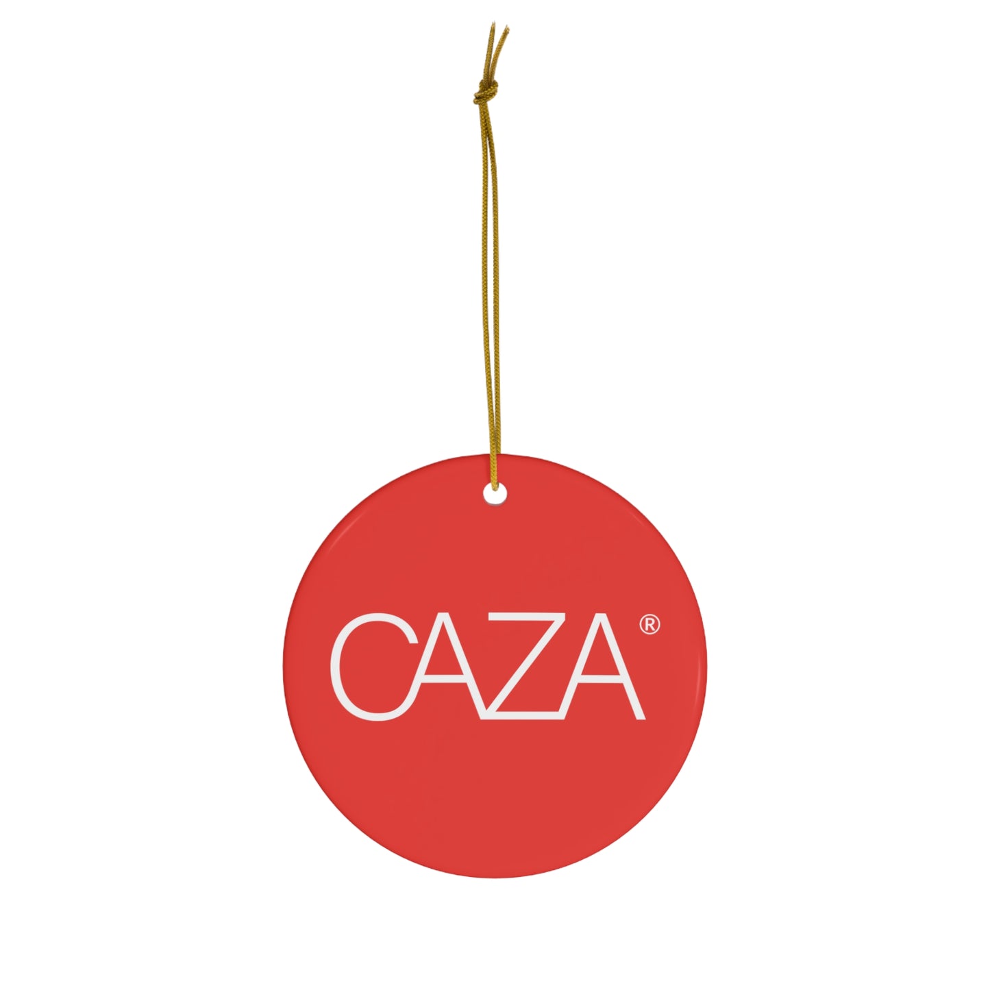 CAZA® Ceramic Ornament (Red)