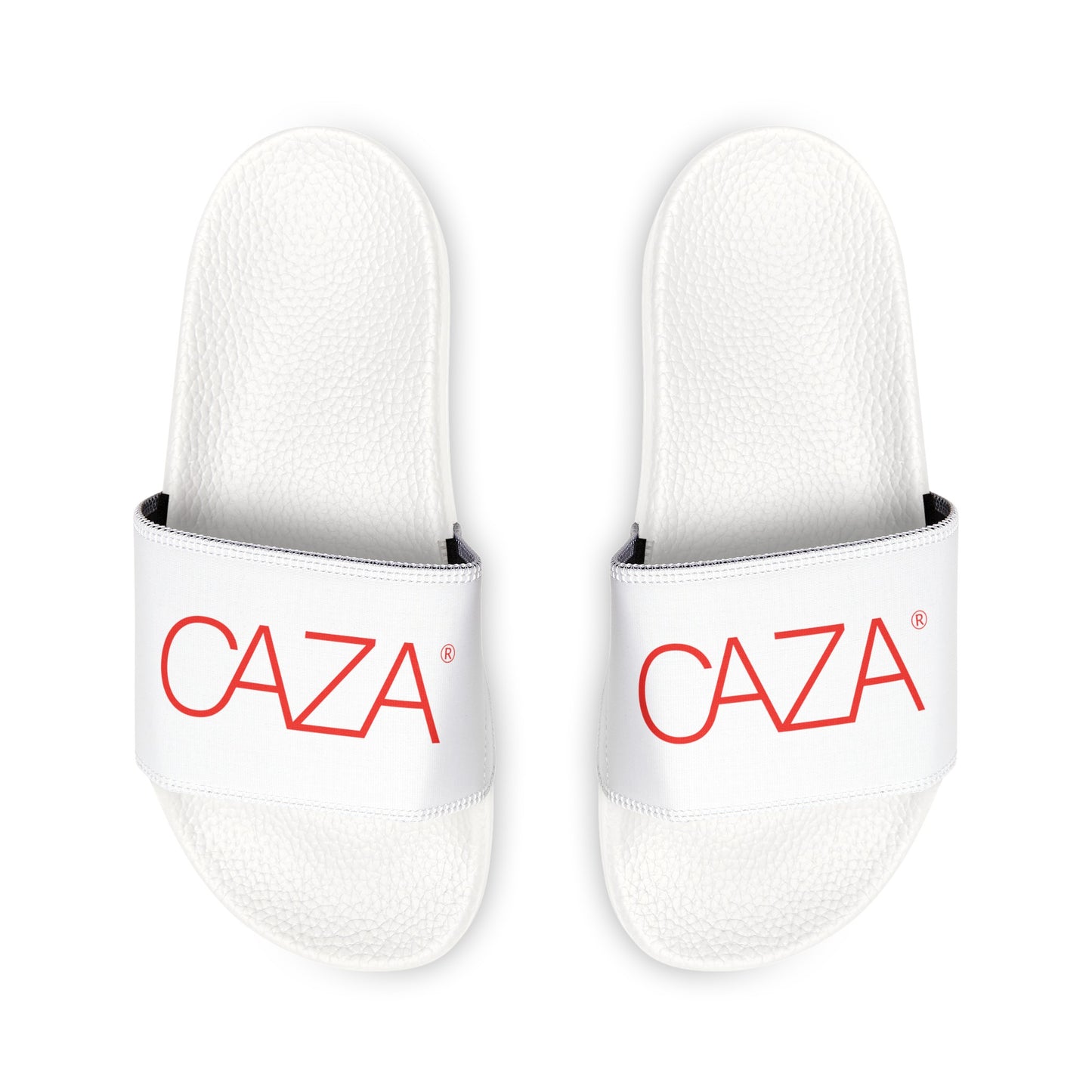Youth PU Slide Sandals (White)